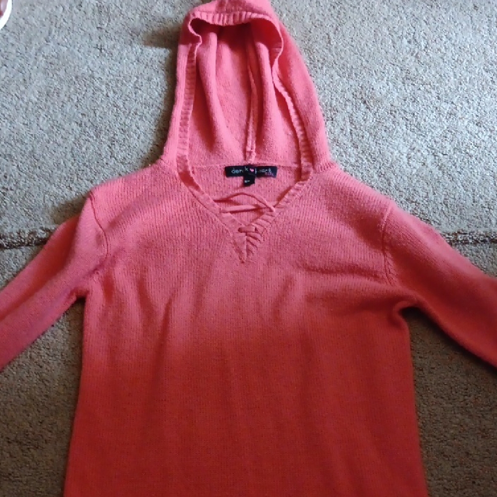 Derek Heart Pink V-Neck Sweater
